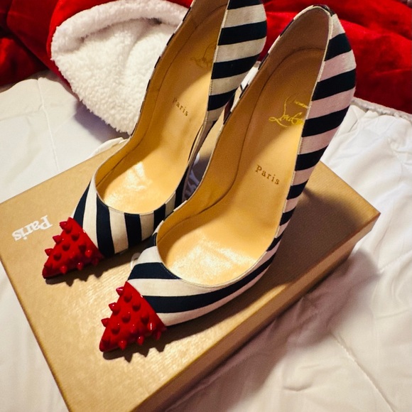 Christian Louboutin Shoes - Christian Louboutin Red and Black Stiletto Heels